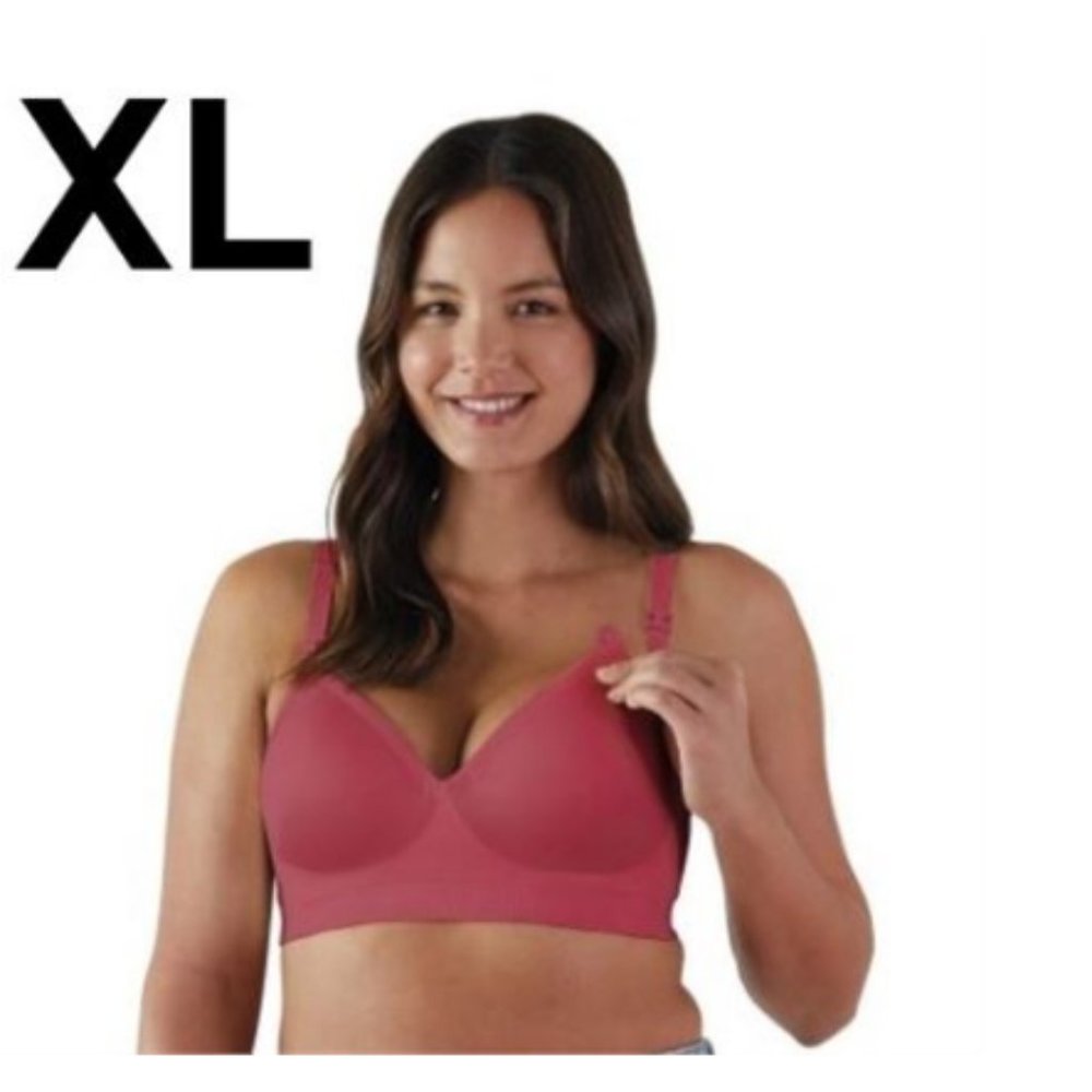 Bravado Plunge Nursing Bra Lipstick Pink Rose XL